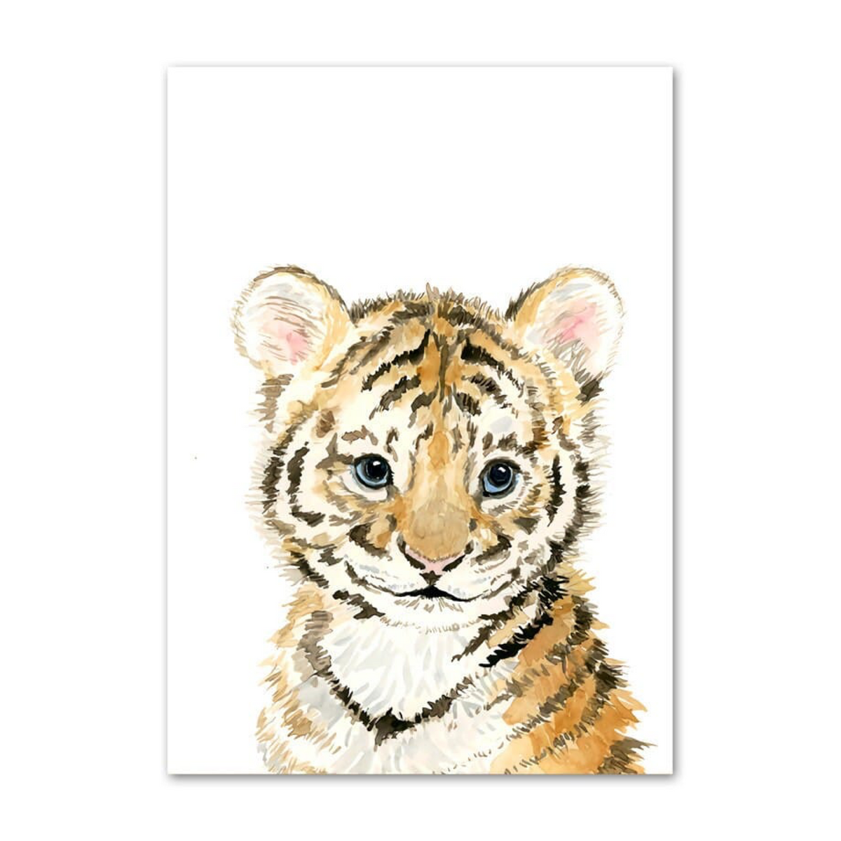 Poster Kinderzimmer Tiere Fuchs Elefant Bär Hase Zebra · Kinderzimmer Bilder · Wand Deko · Kunst Druck · Deko Print · ohne Rahmen