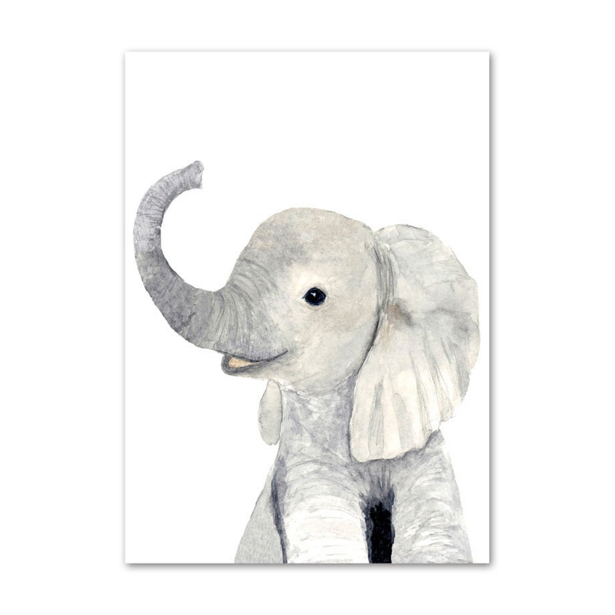 Poster Kinderzimmer Tiere Fuchs Elefant Bär Hase Zebra · Kinderzimmer Bilder · Wand Deko · Kunst Druck · Deko Print · ohne Rahmen