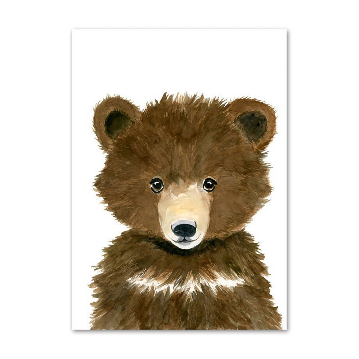 Poster Kinderzimmer Tiere Fuchs Elefant Bär Hase Zebra · Kinderzimmer Bilder · Wand Deko · Kunst Druck · Deko Print · ohne Rahmen