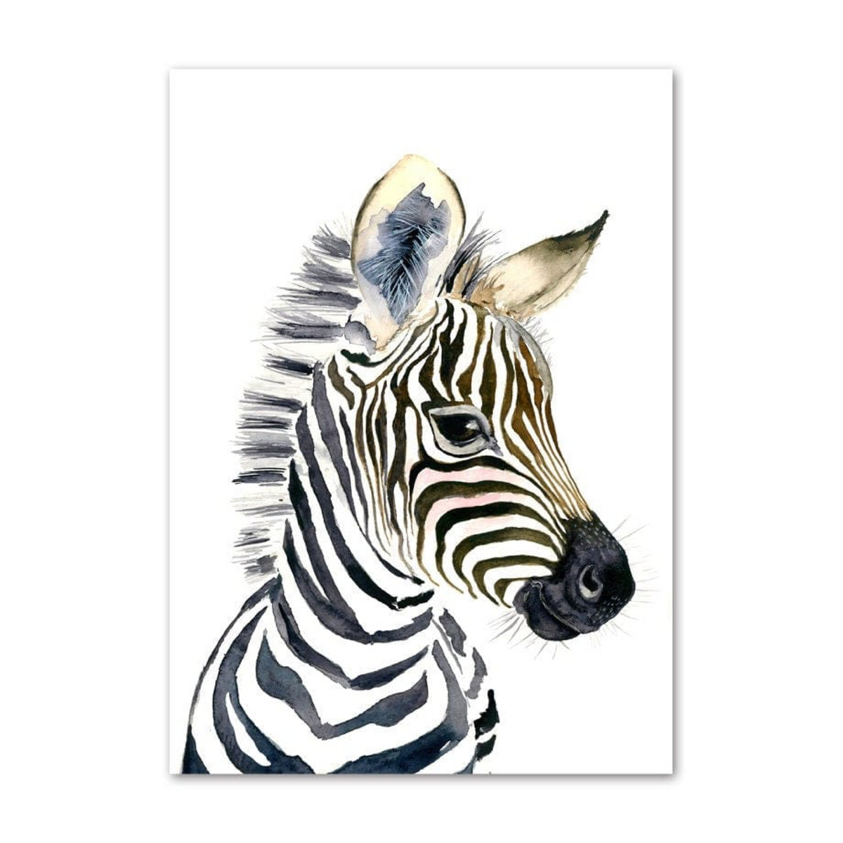 Poster Kinderzimmer Tiere Fuchs Elefant Bär Hase Zebra · Kinderzimmer Bilder · Wand Deko · Kunst Druck · Deko Print · ohne Rahmen