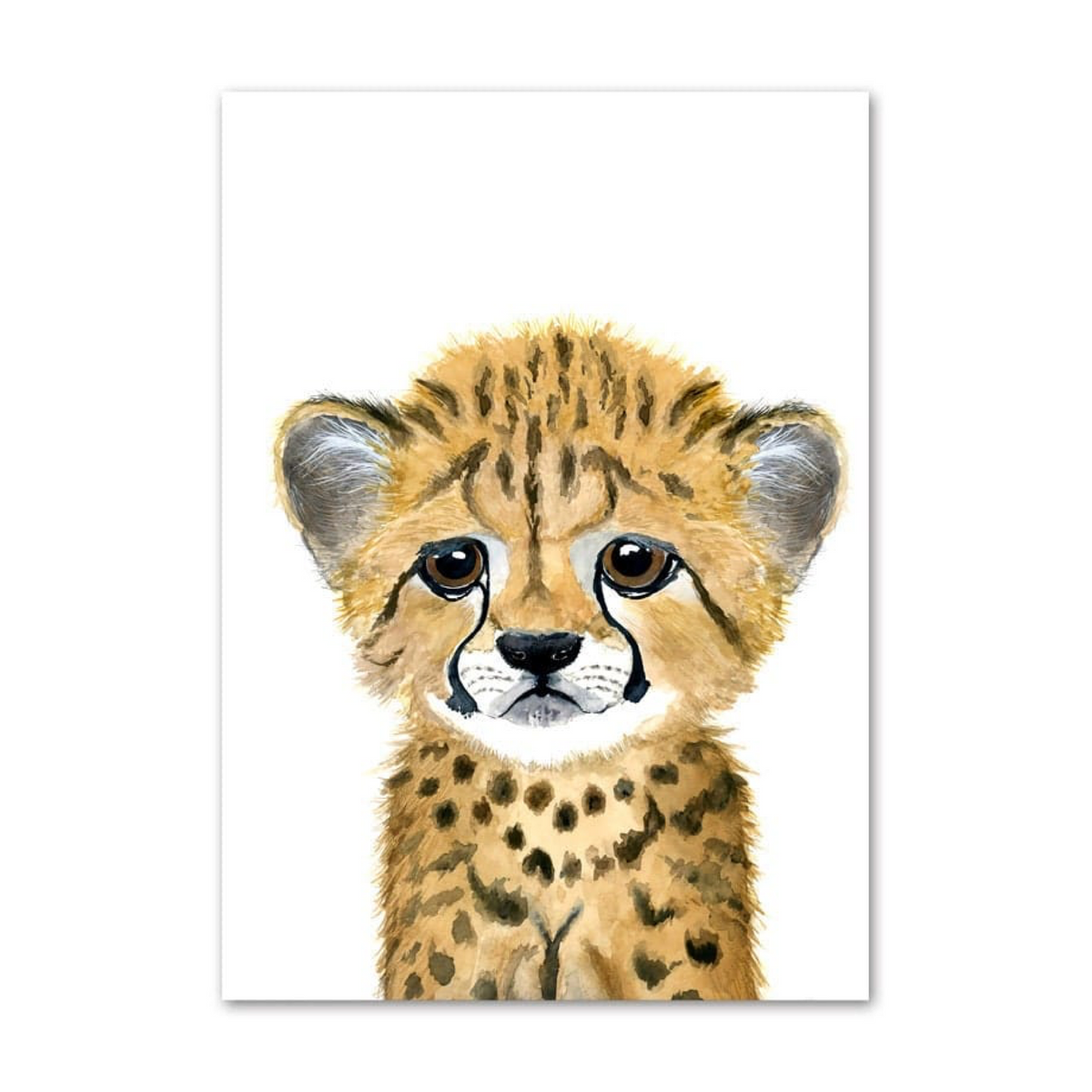 Poster Kinderzimmer Tiere Fuchs Elefant Bär Hase Zebra · Kinderzimmer Bilder · Wand Deko · Kunst Druck · Deko Print · ohne Rahmen