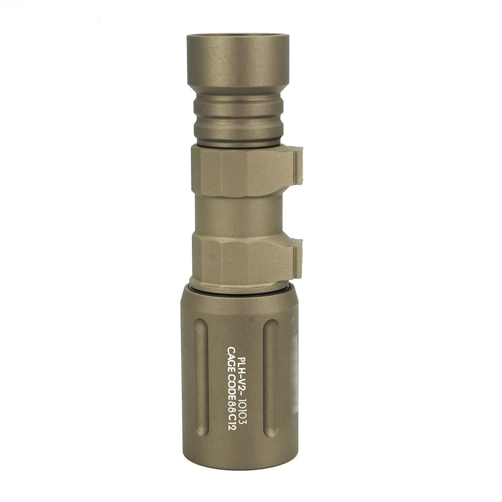 Tactical PLHv2 LED Flashlight 1350 Lumens High Output White Light CNC Aluminum Scout Outdoor Hunting Flashlight Long Short Versi