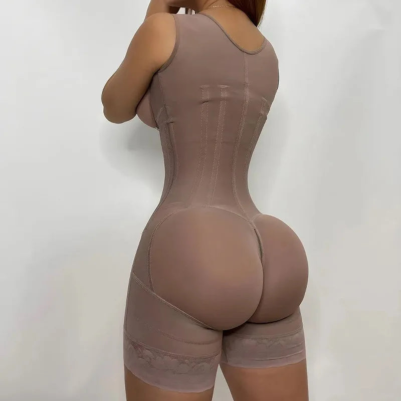 Wholesale Colombian Garments High Compression Tummy Control Stage 1 Post-Op Surgery Girdles Colombianas Fabric Silk Spandex