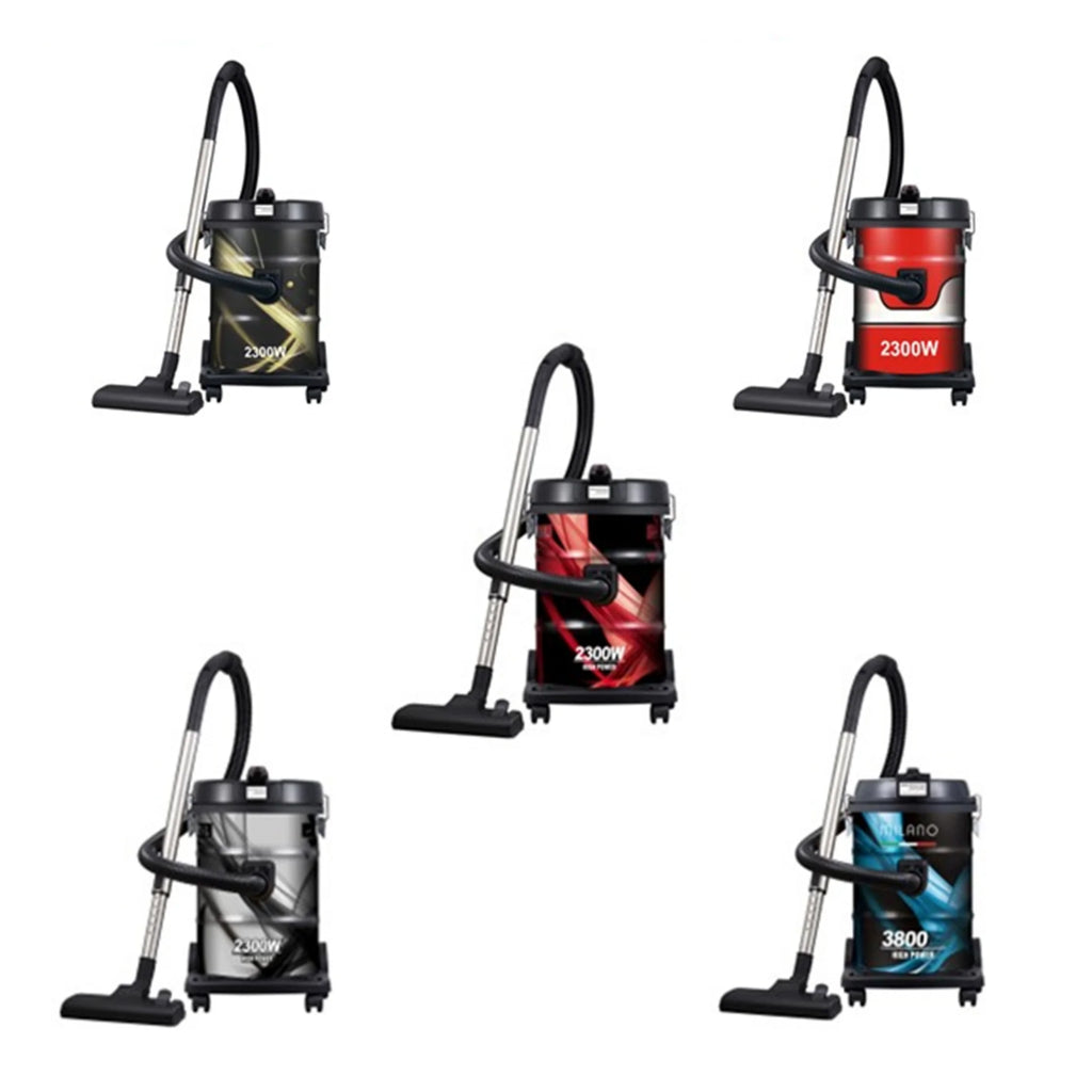Kimatsu Maroon Electric 1600W Wet Dry Vacuum Cleaner with 2-Year Warranty for Household Outdoor Hotel Use Drum Bag Installation