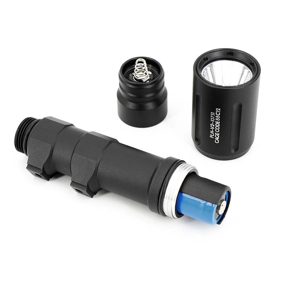 Tactical PLHv2 LED Flashlight 1350 Lumens High Output White Light CNC Aluminum Scout Outdoor Hunting Flashlight Long Short Versi