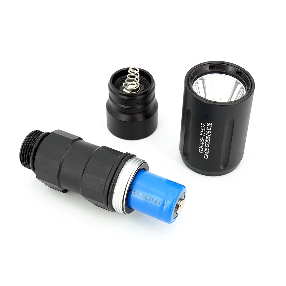 Tactical PLHv2 LED Flashlight 1350 Lumens High Output White Light CNC Aluminum Scout Outdoor Hunting Flashlight Long Short Versi
