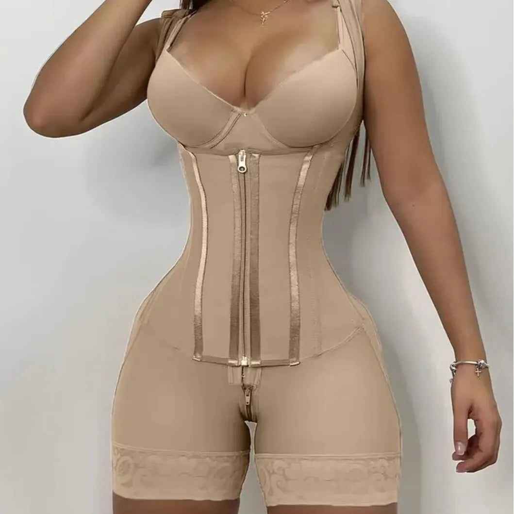 Wholesale Colombian Garments High Compression Tummy Control Stage 1 Post-Op Surgery Girdles Colombianas Fabric Silk Spandex