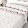 Petra Pink Printed Sheet Set 105 cm Soft Breathable Bed Linen Comfortable Bedding for Single Bed Home Textiles