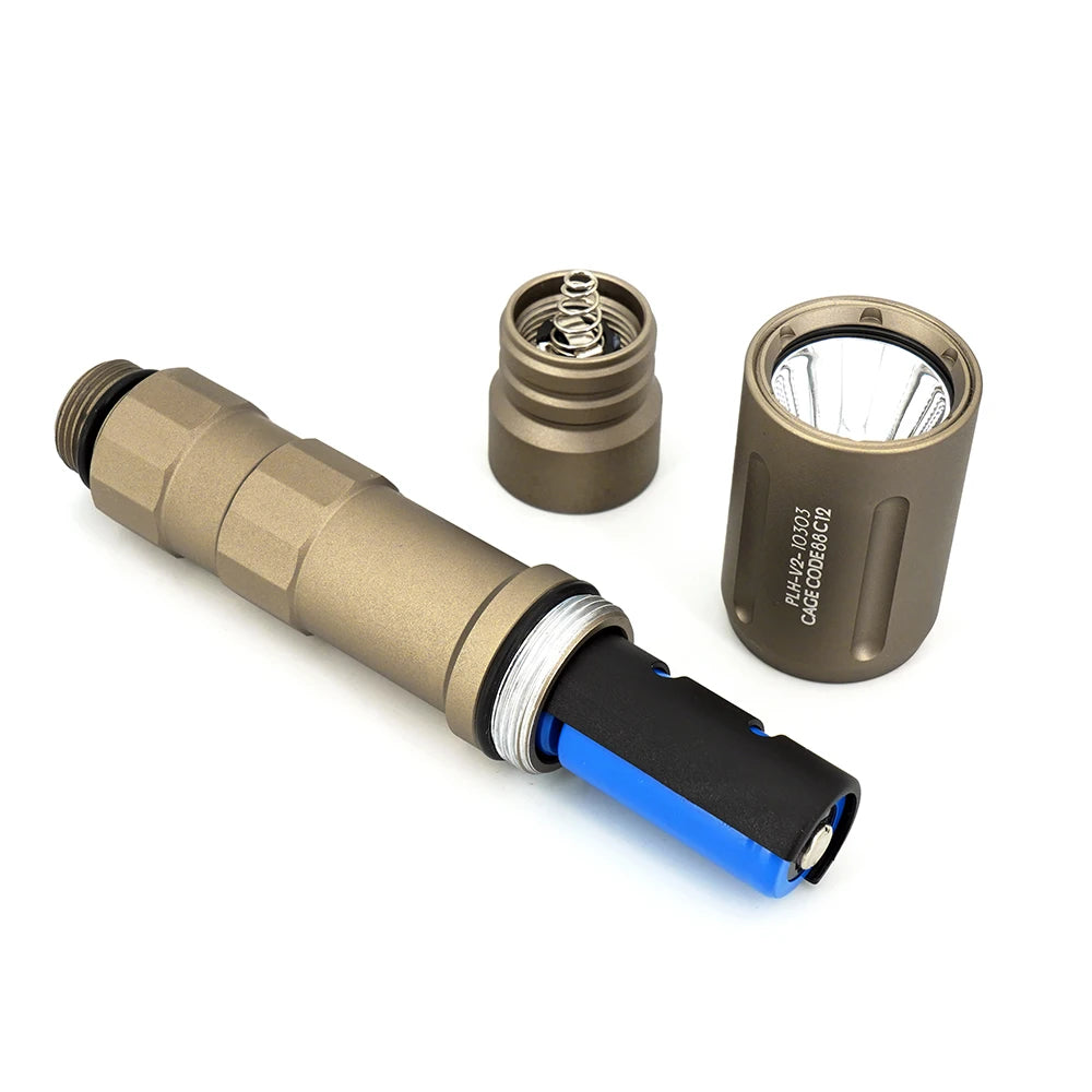 Tactical PLHv2 LED Flashlight 1350 Lumens High Output White Light CNC Aluminum Scout Outdoor Hunting Flashlight Long Short Versi