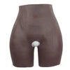 Plus Size Firm Shapers 2.0cm Padded Buttocks 100% Silicone Bodysuit Women's Underwear Open Crotch Design for Transgender