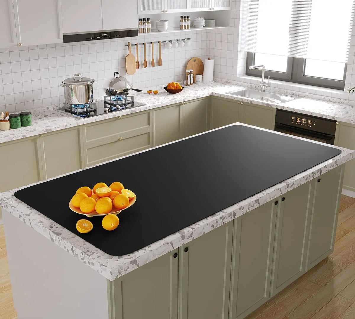 FDA Large Size Silicone Kitchen Table Mat Silicone Counter Mat Heat Resistant Kitchen Counter Top Protector Non Slip Mat