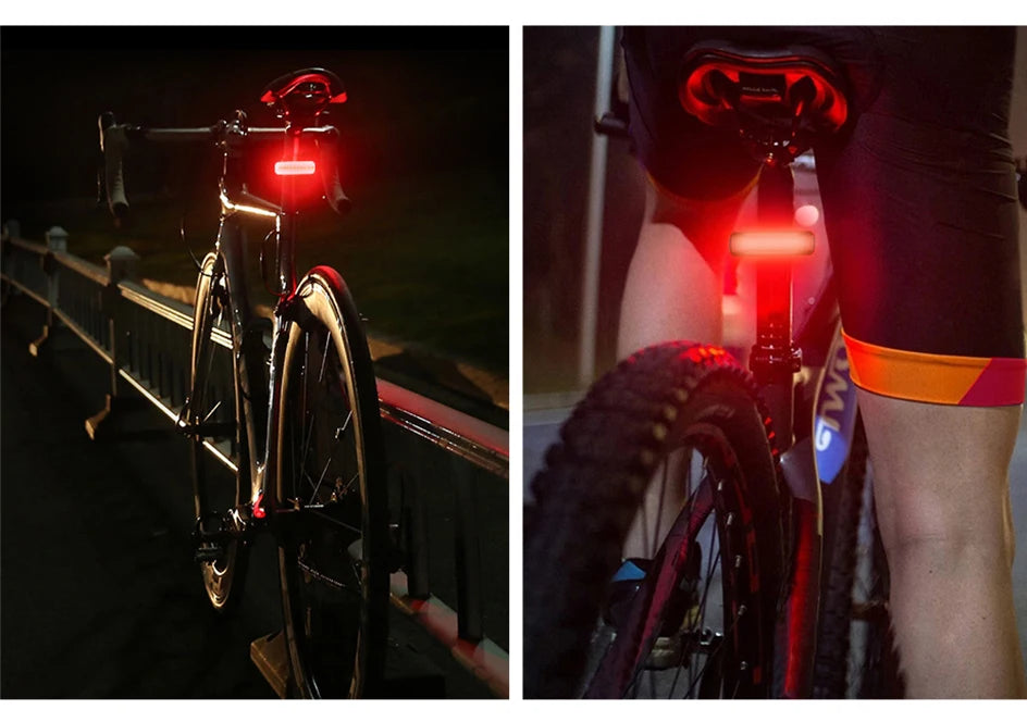 NATFIRE 10000mAh Bicycle Light with Battery Indicator USB Rechargeable Bike Light Set 8 LED Flashlight
