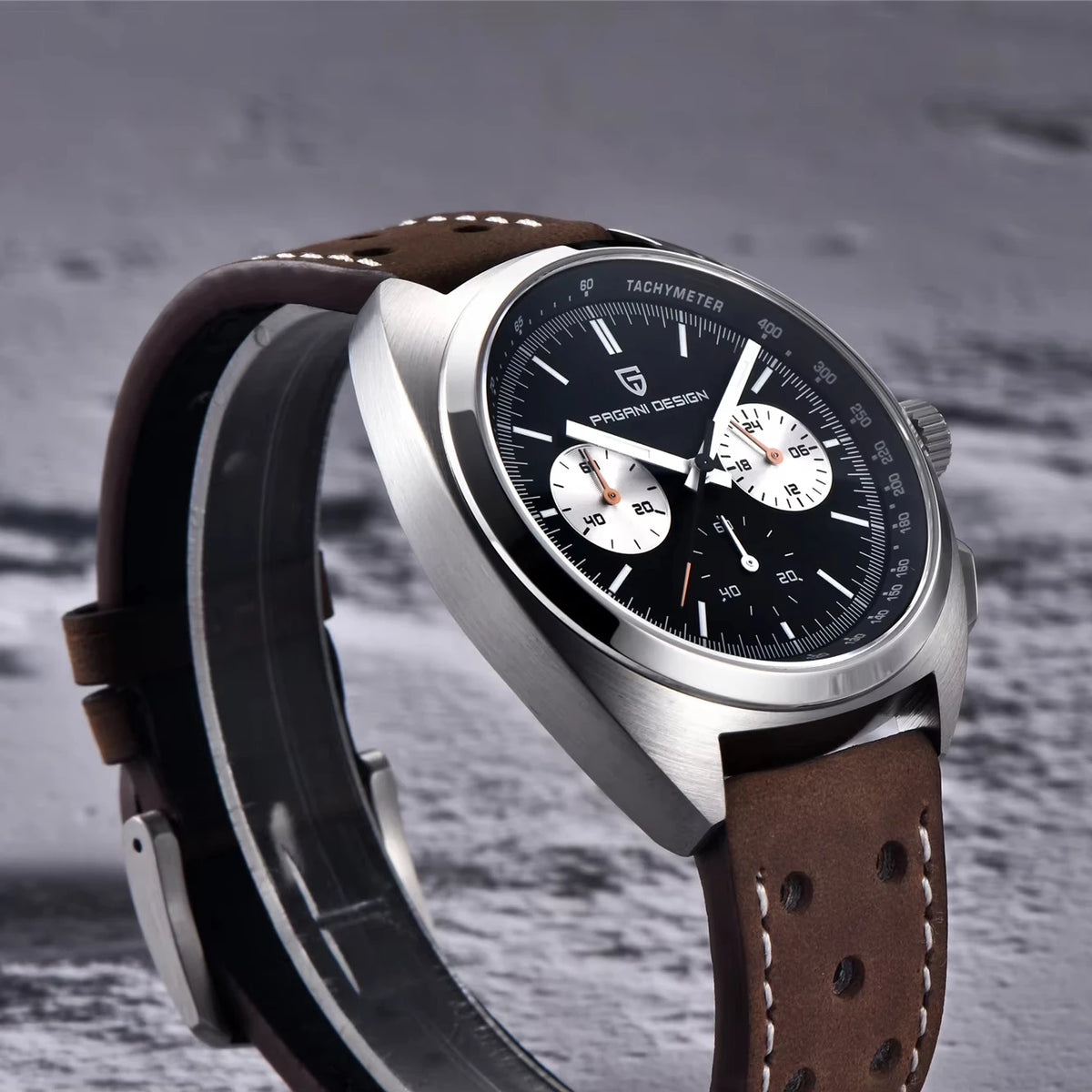 PAGANI DESIGN Men's Watches Retro Panda Dial Quartz Watch Men Japan VK63 Chronograph Sapphire Glass Wrist Watch Men 2026New-1782