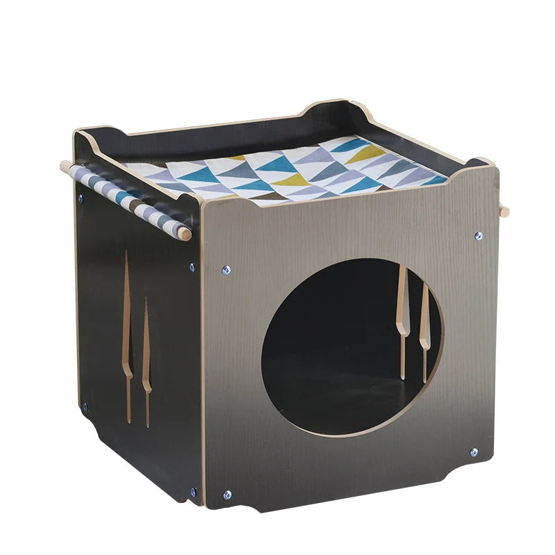 Pet House with Hammock Removable House for Small Animals to Use Dog Kennel Cat Kennel Can Be Customized Cat and Dog House