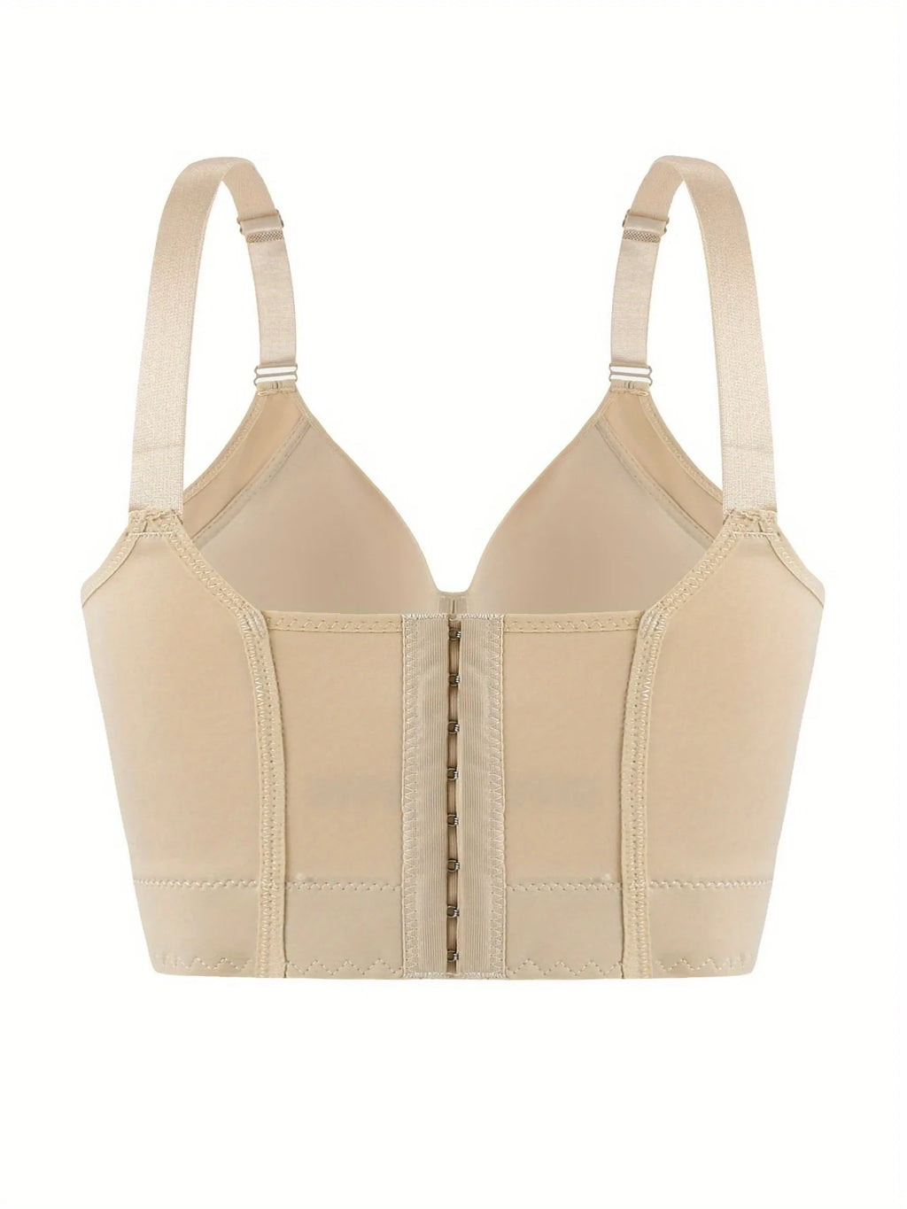 Plus Size Women Bras Under Wire 7 Hooks Back Closure Thin Cup Big Breast Adjustable Straps Polyester Bra