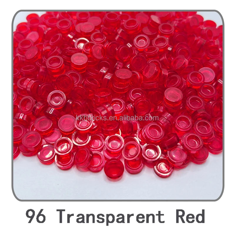 1kg Flat Tile 1x1 98138 Round Building Blocks Plastic MOC Bricks Parts Pixel Art DIY, Compatible DIY pixel Art Blocks