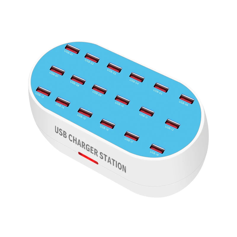 Fast Delivery High Quality 30/24/18/12 Ports 160W/120W 5V 2.4A Multi USB Charger Desktop Fast Smart USB Charging Station