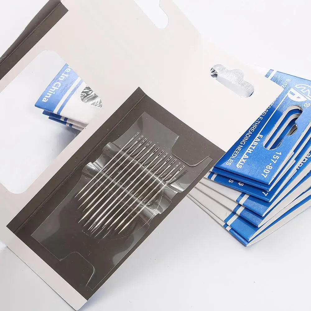 12Pcs/Set Sewing Needles Sewing Pins Set for Home DIY Crafts Household Different Sizes Suitable for Handmade