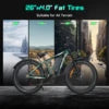US in Stock Free Shipping 48v 3000w 25ah All Terrain Fat Tire Electric Snow Bike 55kmh/34mph 60km Range Electric Mountain Bike