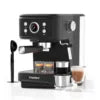 For Professional Electric Espresso Coffee Machine Semi-Automatic Brew System 20Bar Visible Water Tank Easy Clean Household