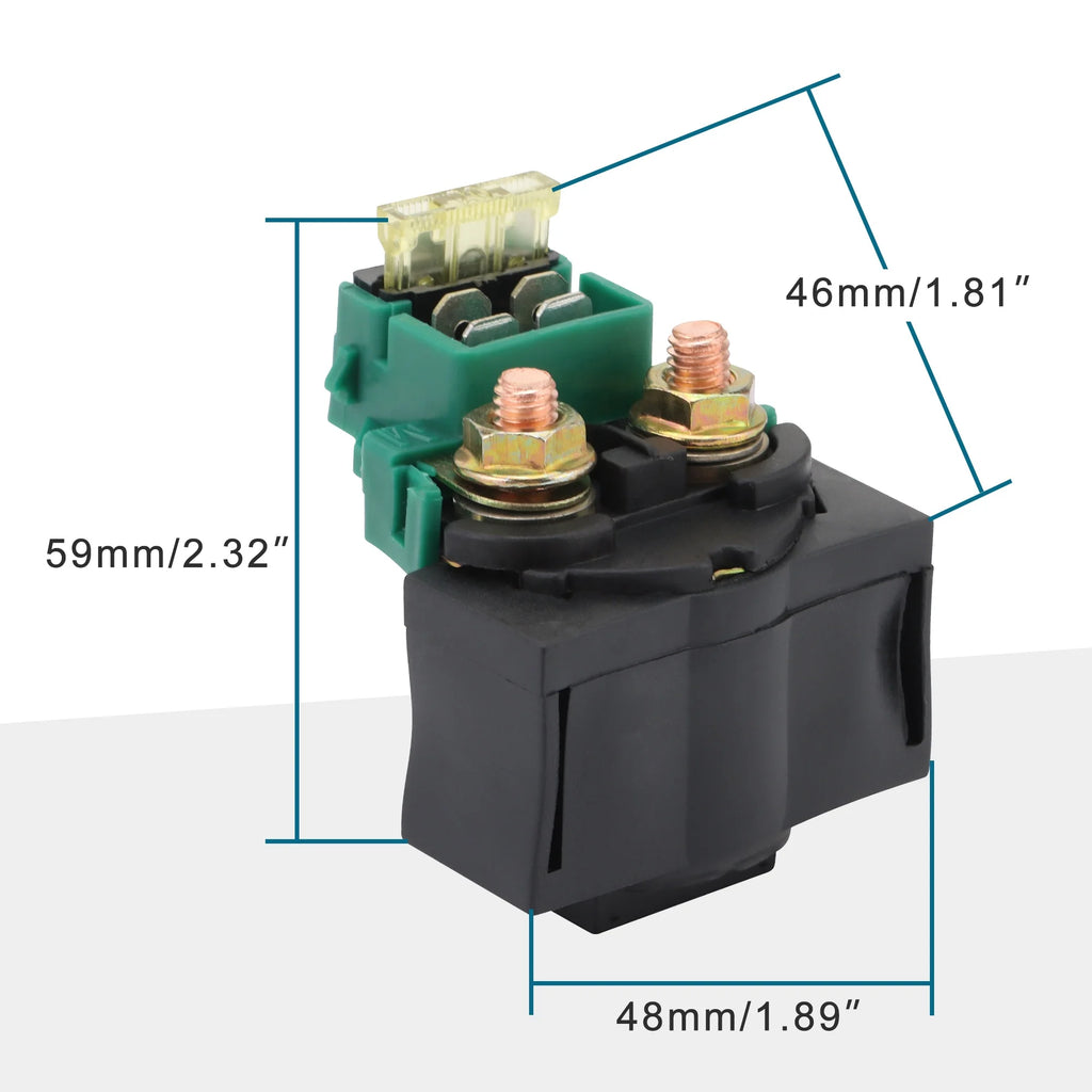 GOOFIT Motorcycle Starter Solenoid Relay for Fits EL250 EN500 EX 250 ZX1000 ZX 1100 GS500 GSXR1100 VT600  CRF150 GL1100