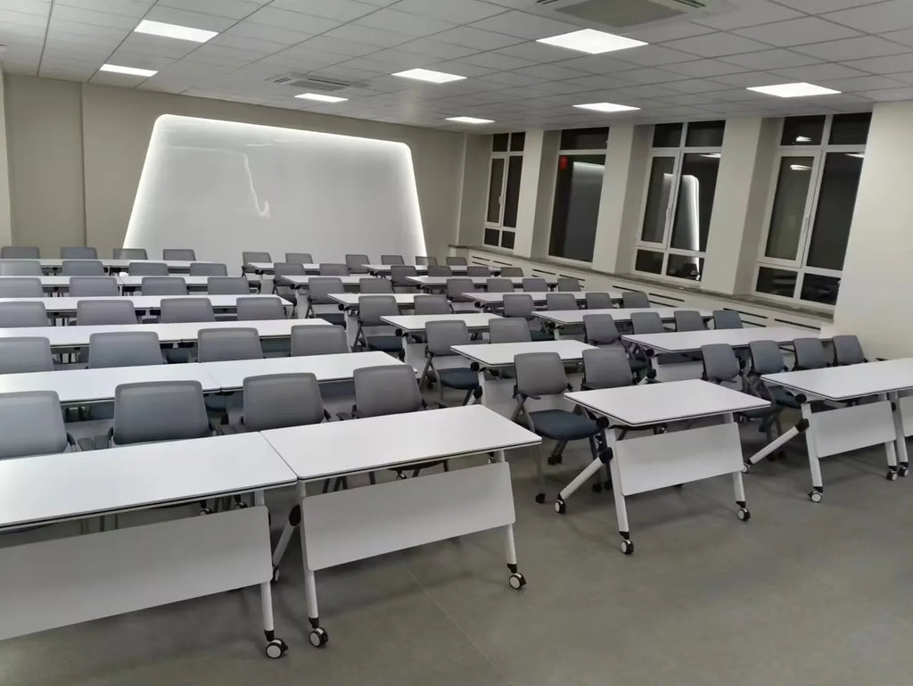Folding Desk Mobile Conference Training Table/School Learning Desk with Wheels/Office Furniture
