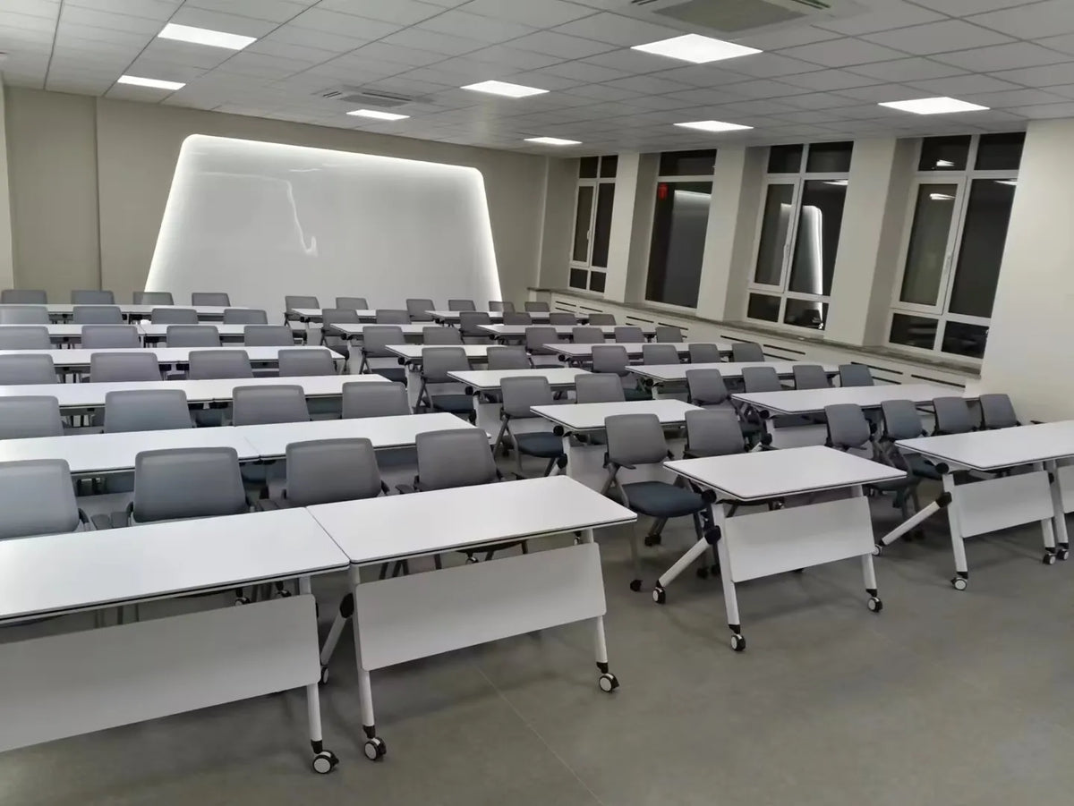 Folding Desk Mobile Conference Training Table/School Learning Desk with Wheels/Office Furniture