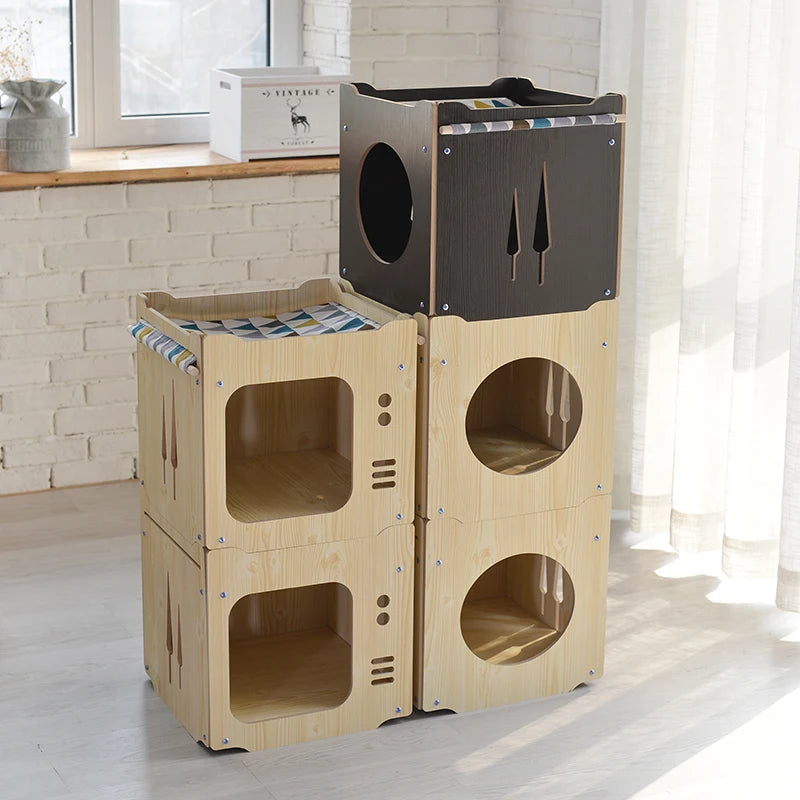 Pet House with Hammock Removable House for Small Animals to Use Dog Kennel Cat Kennel Can Be Customized Cat and Dog House