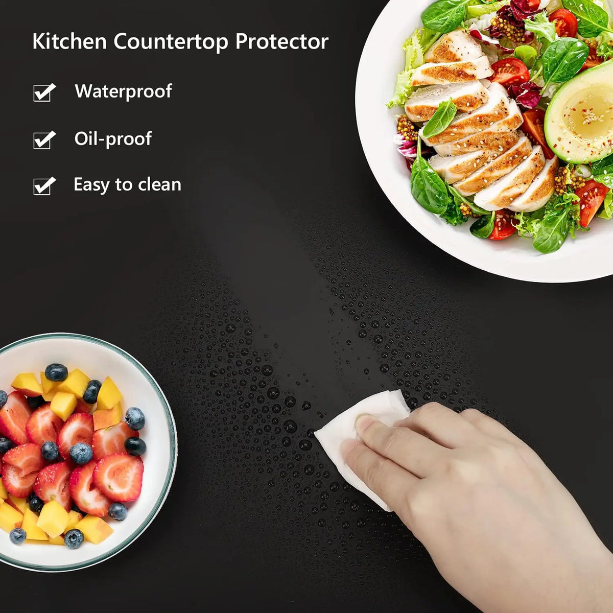 FDA Large Size Silicone Kitchen Table Mat Silicone Counter Mat Heat Resistant Kitchen Counter Top Protector Non Slip Mat