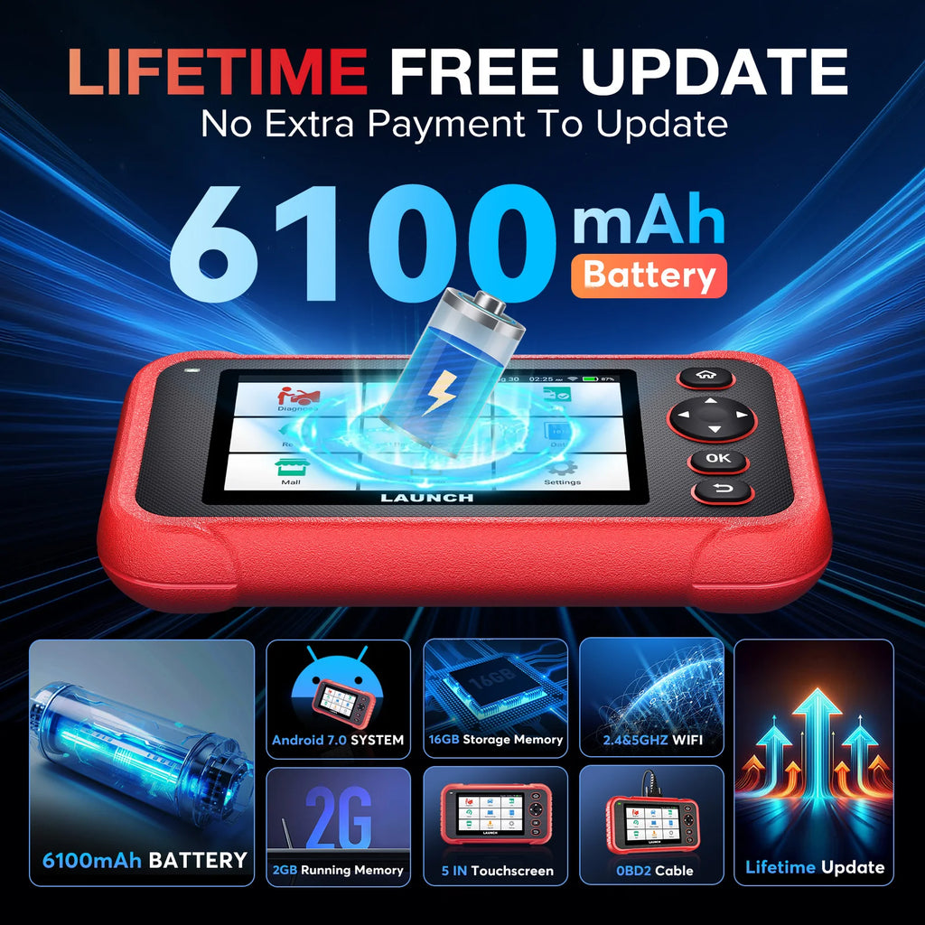 USA EU Warehouse LAUNCH CRP123E PLUS Lifetime Free Update Car Code Reader Diagnostic Tool