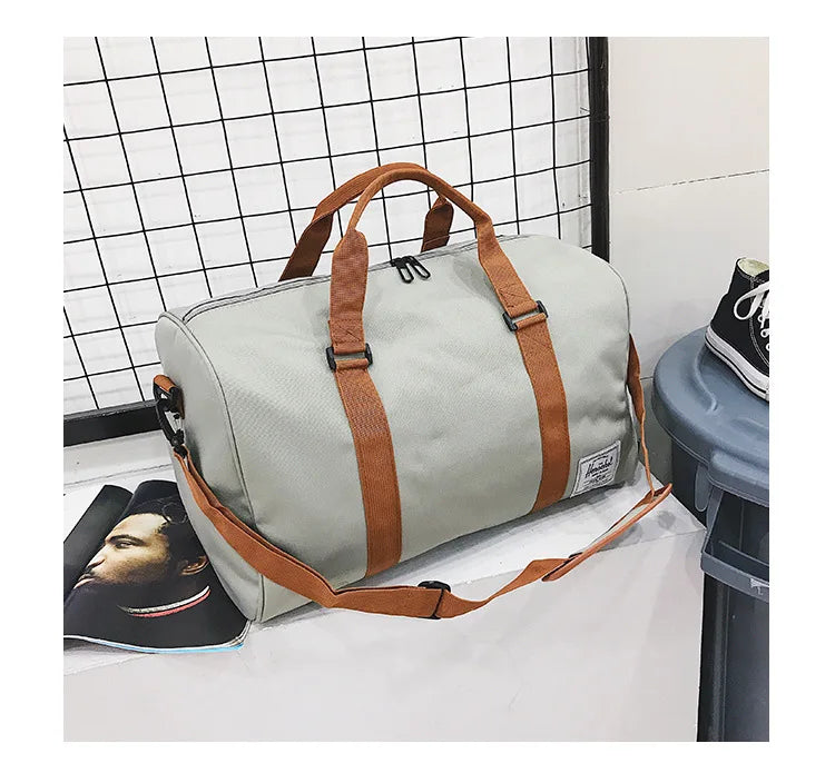Wholesale High Quality Large Casual Man Luggage Handbag Waterproof Women Travel Overnight Duffel Bag with Shoe Compartment