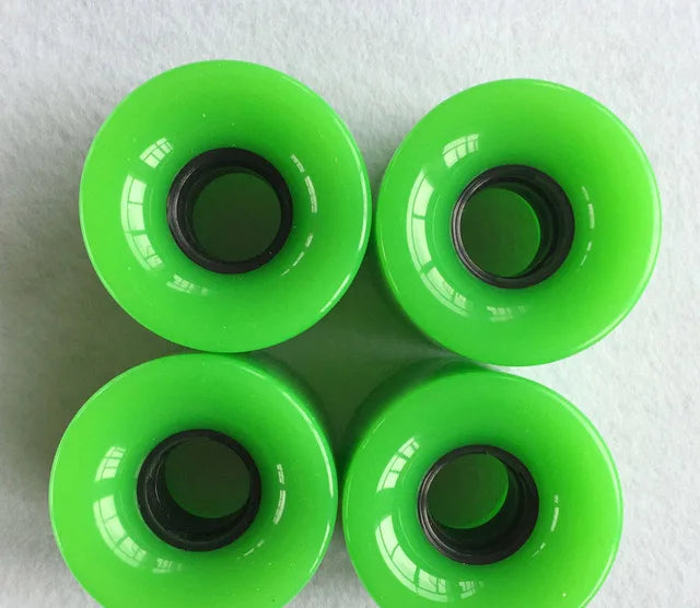 4 Pieces 78A 60*45mm LED Flash Longboard Wheel DanceBoard Transparent Skateboard Wheel PU Double Rocker Flashing Wheel