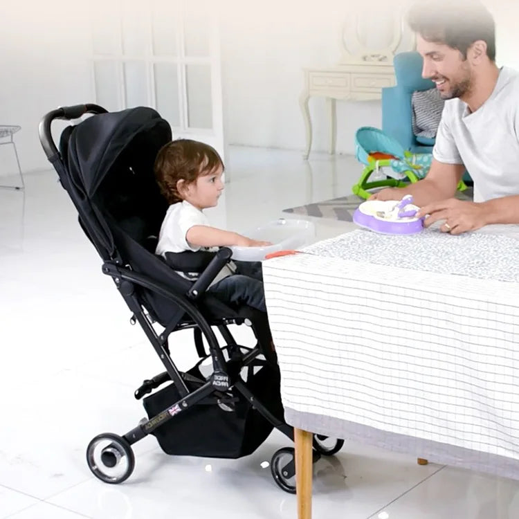 Wholesale Free Adjustable Strong Mall Cool Eco-friendly Linen Baby Stroller for Kids Foldable