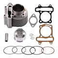 GOOFIT Cylinder Liner57.4mm Complete Kit 157QMJ 152QMI Engine With Gasket Spark Plug Replacement for 4 Stroke GY6 150cc ATV Tao