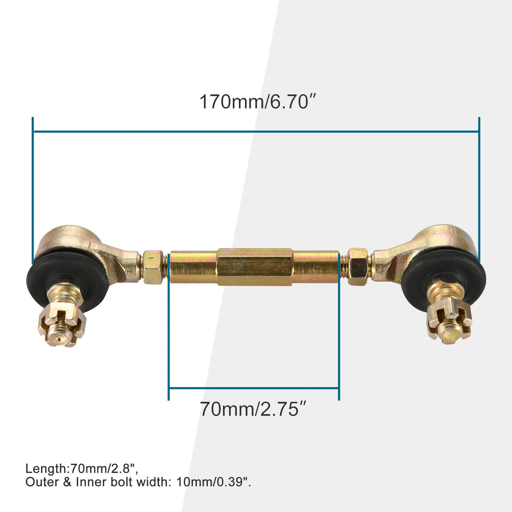 GOOFIT 70mm Tie Rod Assembly Replacement for 50cc 70cc 90cc 110cc 125cc 150cc 200cc 250cc ATV Four Wheeler Quad Ends