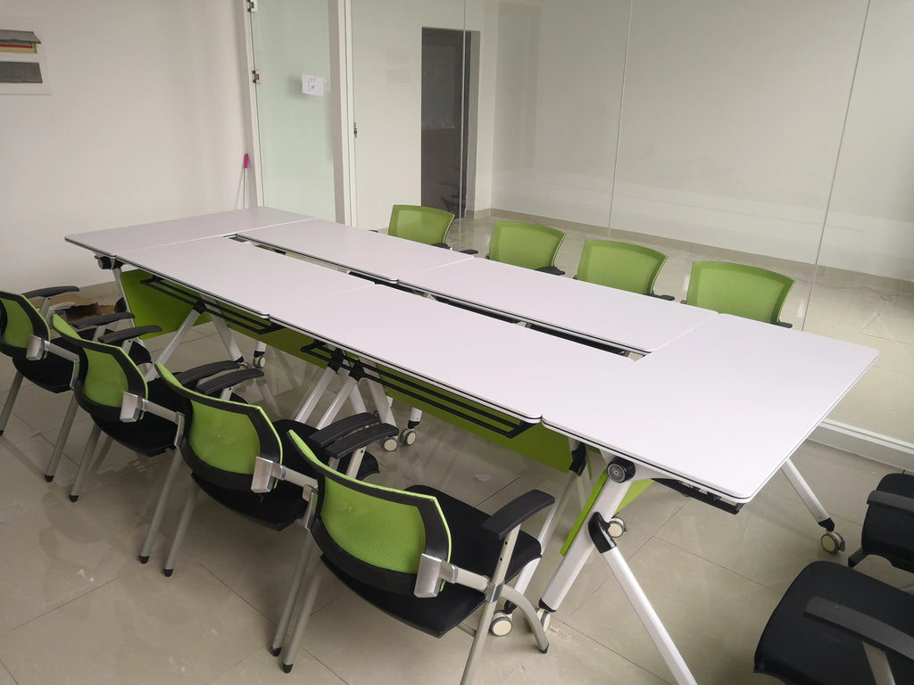 Folding Desk Mobile Conference Training Table/School Learning Desk with Wheels/Office Furniture