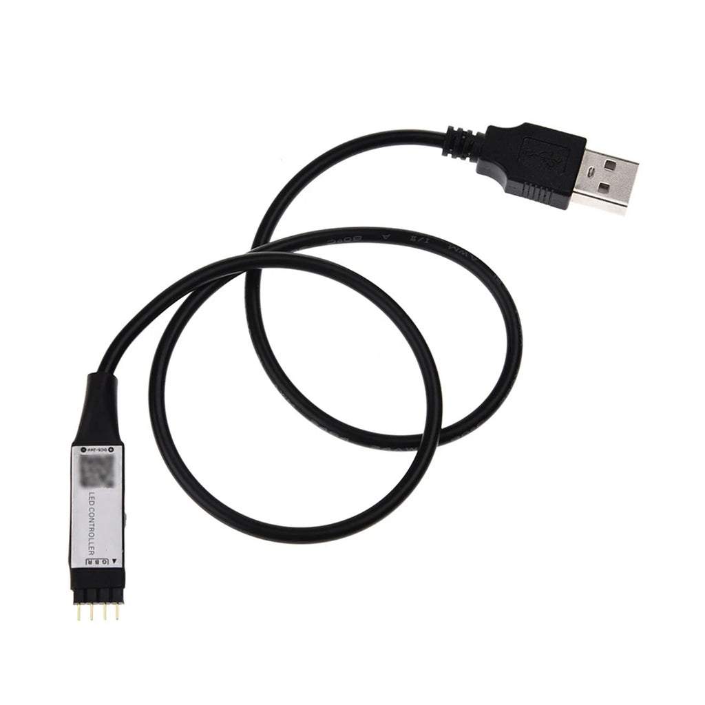 XT-XINTE 5V USB LED RGB Bluetooth-compatible Controller Remote 4 Pin Male for TV Backlight Light Strip LED Dimmer Home Colorful