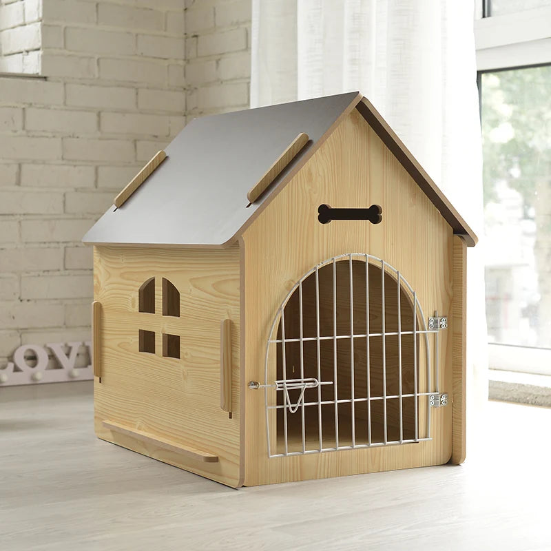 Yueshang New Wood Dog House Pet Kennel Pet Bed Mat Cat Nest a Wood Dog Premises Manufacturers Direct Sales