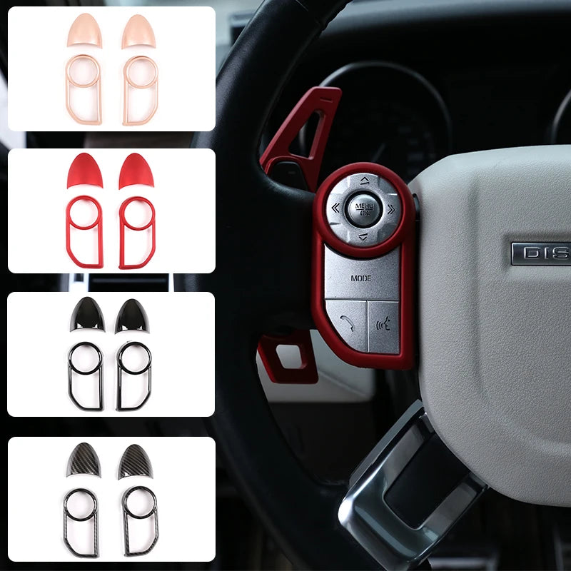 For Land Rover Range Rover Sport Voque Evoque Velar Steering Wheel Button Decorative Frame For Discovery 5/Sport
