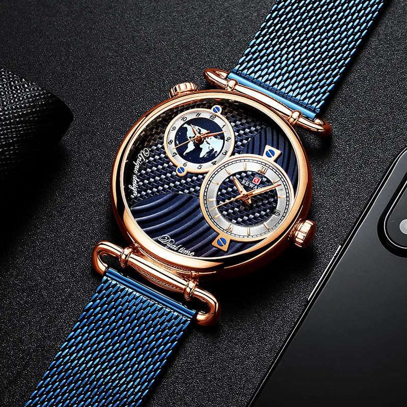 Wholesale Sport REWARD Men Watches Top Brand Luxury Full Steel Dual Dial Quartz Wristwatch Mens Casual Waterproof Analog Watch