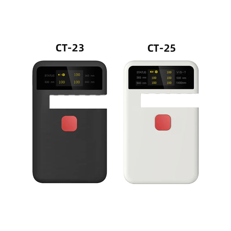 Portable Transmittance Tester CT-25, UV, VL, IR Transmittance Meter, 365nm/530nm/1400nm, Suitable for Solar Film, Optical Glass,