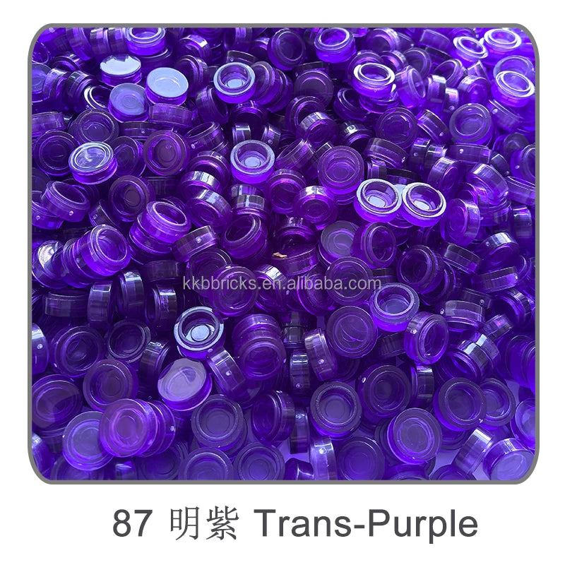 1kg Flat Tile 1x1 98138 Round Building Blocks Plastic MOC Bricks Parts Pixel Art DIY, Compatible DIY pixel Art Blocks