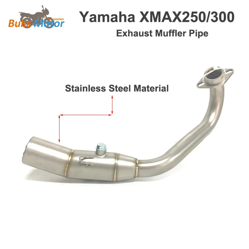 Bulls Motor AAkprovic Full Exhaust System for X-max300  XMAX 250 Bike Exhaust Carbon Fiber All Year Scooter Exhaust Elbow