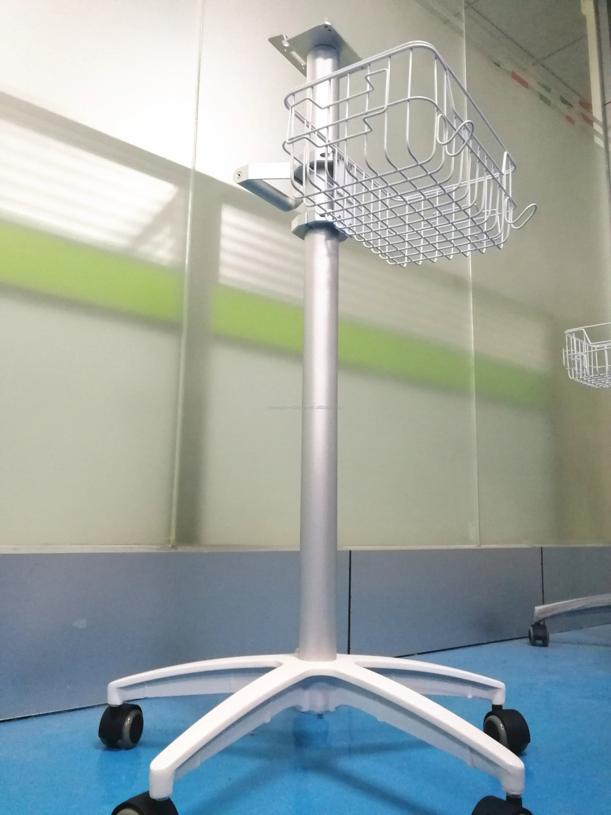 Factory Wholesale Price Stainless Steel Medical Monitor Stand Patient Monitor Trolley for Hospital