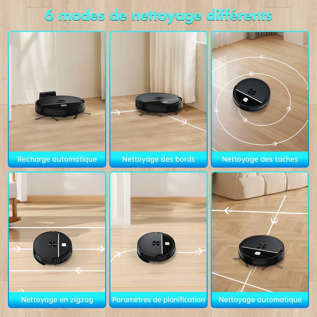 Hot Sales Automatic Office Cleaner 3500Pa High Suction Battery Robot Vacuum Cleaner and Mopping Electric Cleaner Vacuum Sweeping