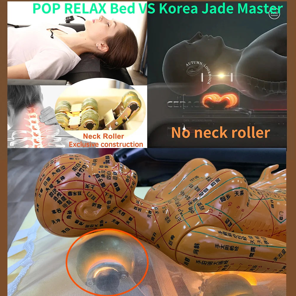 Professional Jade Massage Bed with Infrared Heat & Spinal Traction for Beauty and Home Care