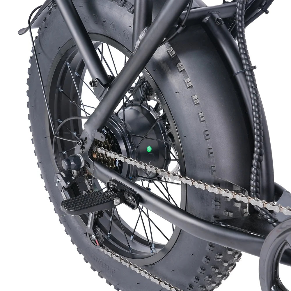 US Stock 750W 7 Speed 30mph Electric Mountain Bike 20*4 Inch Fat Tire Ebike Hydraulic Disc Brake Dual Motor Electric Bike