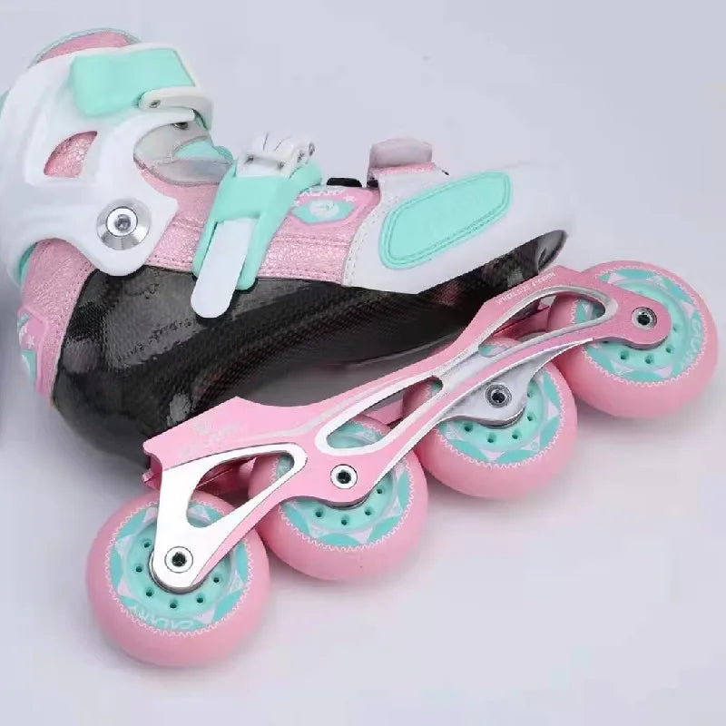 Original CALARY Carbon Fiber Kids Inline Skates Roller Sneakers with Size-adjustable Insole EU 28 to 37 Children Skates Shoes