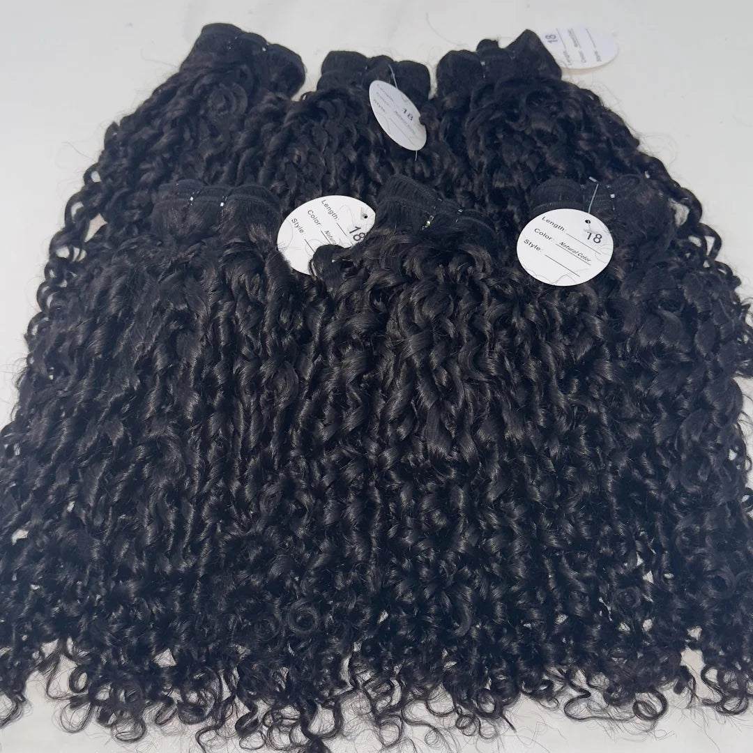 Wholesale Raw Wavy Human Hair Bundles Cuticle Aligned Body Wave Hair Double Weft Indian Curly Raw Human Hair