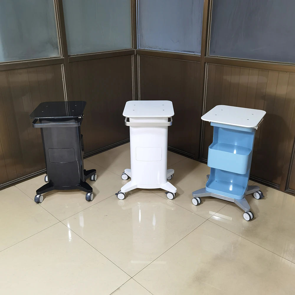 Free Shipping Luxury Spa Salon Trolley Cart Plastic Modern Design Hospital Use Facial Beauty Equipment